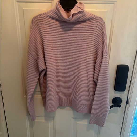 For The Republic Women's Light Pink Cowl Neck Sweater - Picture 2 of 5